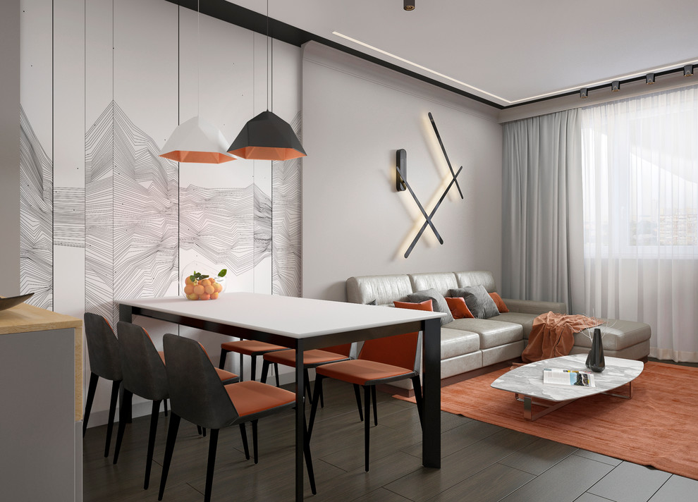 Квартира в сером цвете