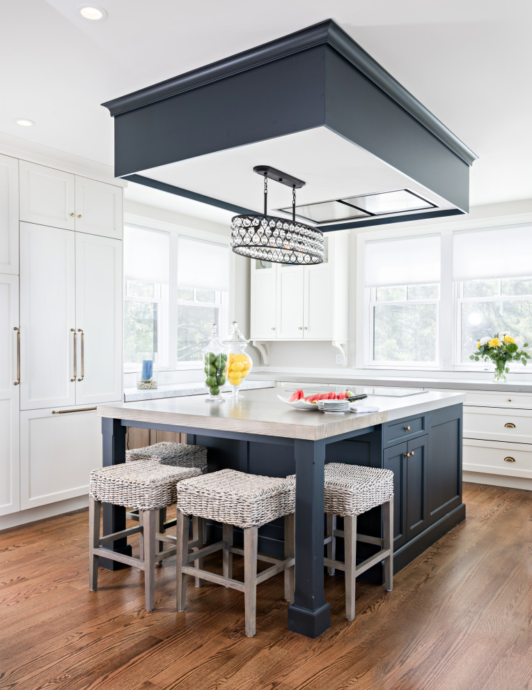 Design ideas for a transitional kitchen in Boston.