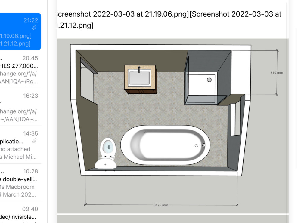 Bathroom spotlights placement Houzz UK