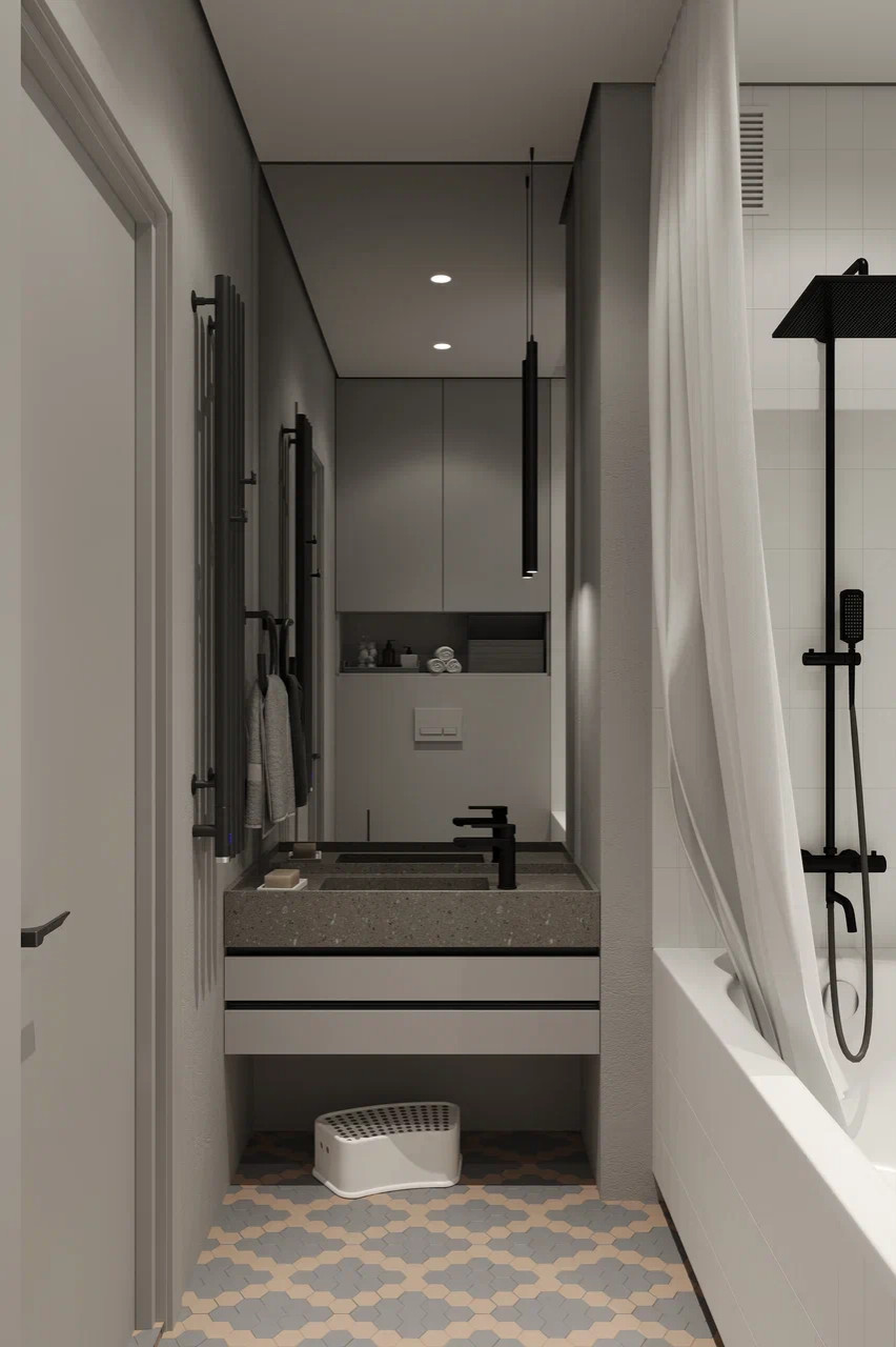 Проект квартиры для молодой семьи в Екатеринбурге.