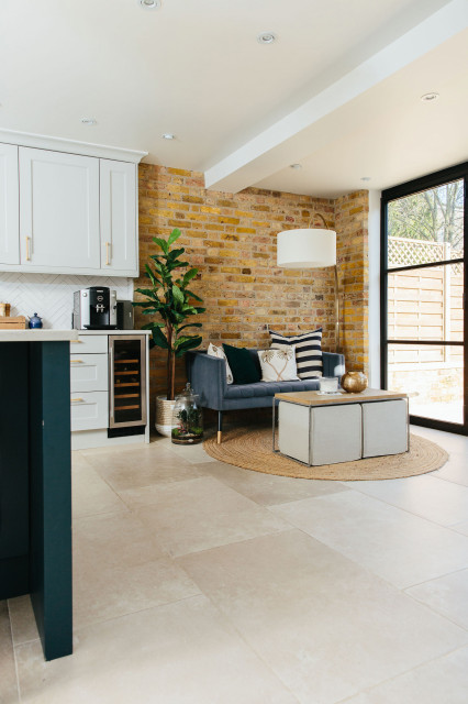 A modern refresh of a Victorian property transitional-kitchen