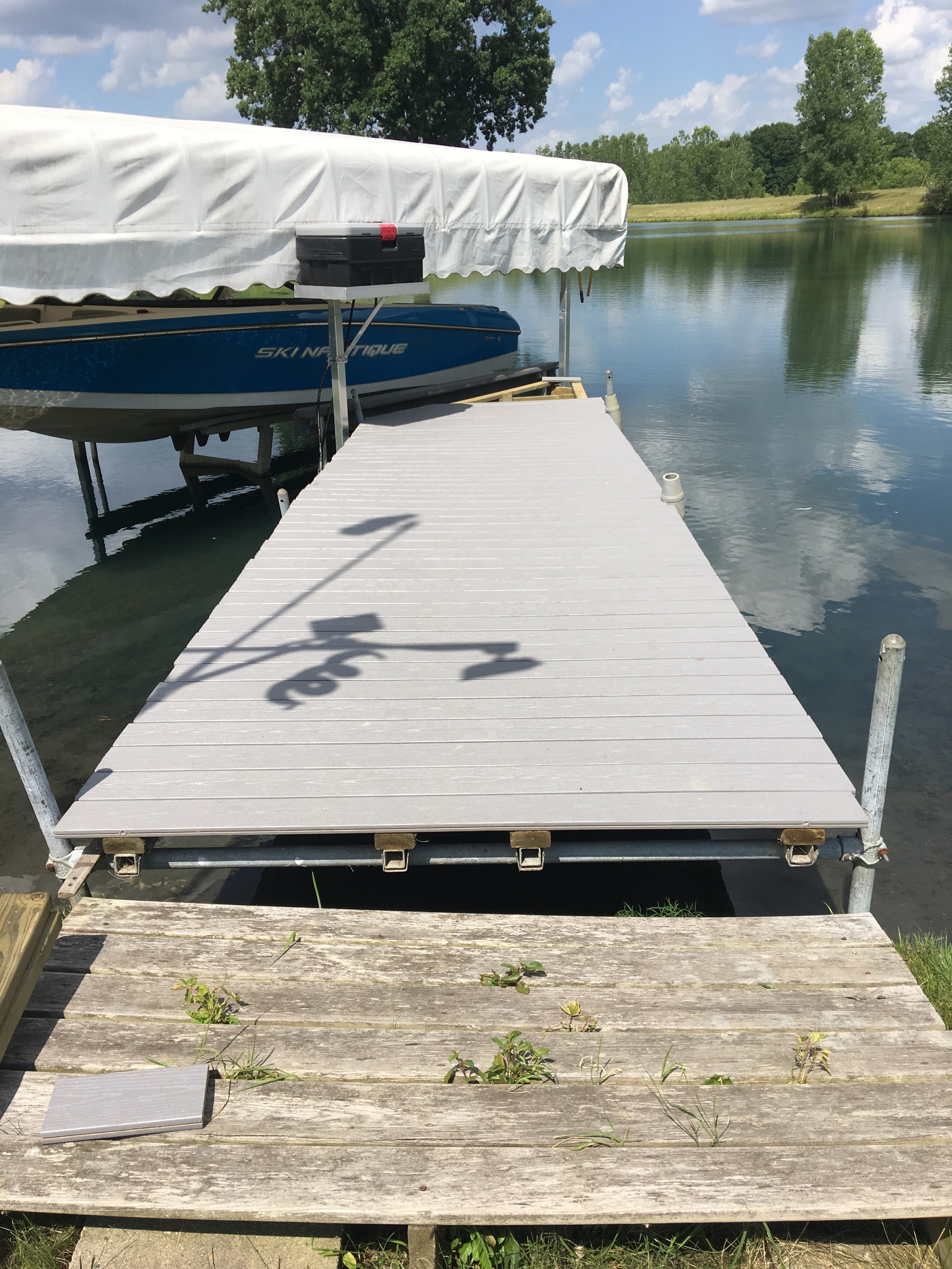 New Fiberon Dock strip and replace and add triangle section