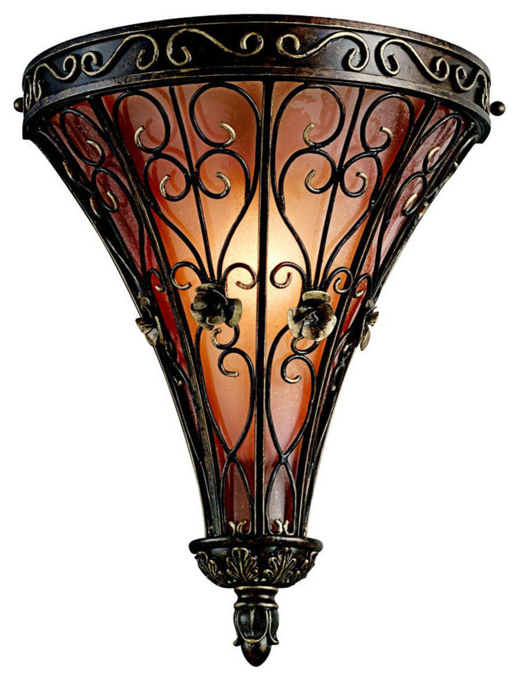 Wall Sconce 1Light Mediterranean Wall Sconces by Houzz