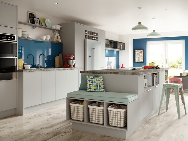 Melrose Dove Grey Contemporary Kitchen Other By Wickes