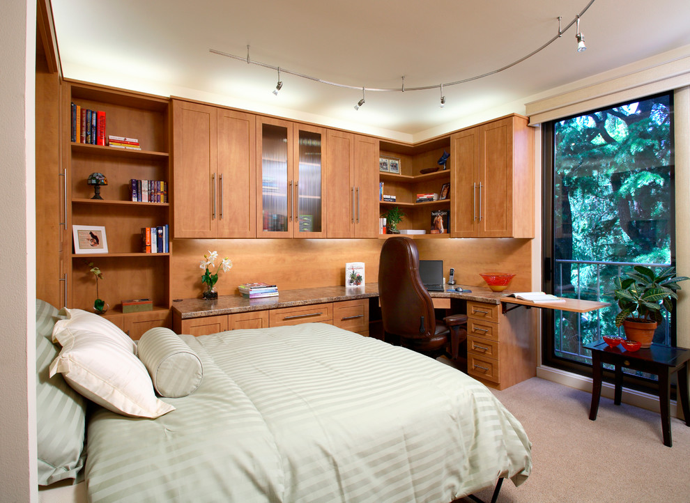 Transitional home office in Sacramento.