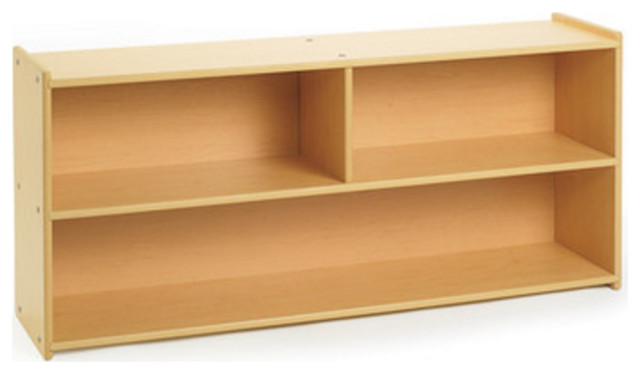 Modern Stationary 2-Shelf Storage, 48" Toddler