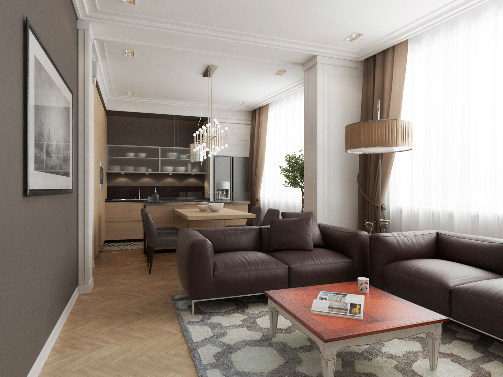 Дизайн проект Квартиры 103 м2