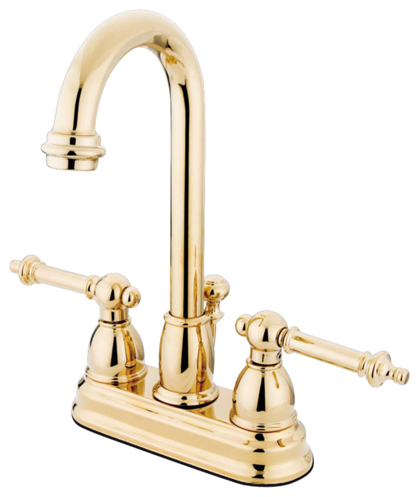 Kingston Brass 4" Centerset Bathroom Faucet Traditional Bathroom