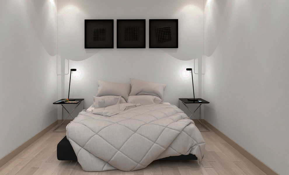 Дизайн апартаментов в стиле black&white. 2013 г. - по мотивам фильма "Американск