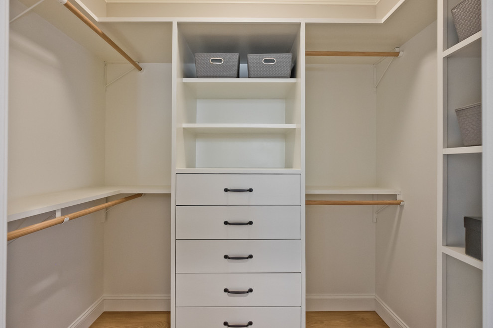 Transitional storage and wardrobe in Portland Maine.