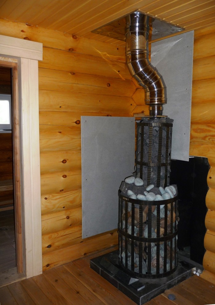 Баня 6х9 с остекленной верандой