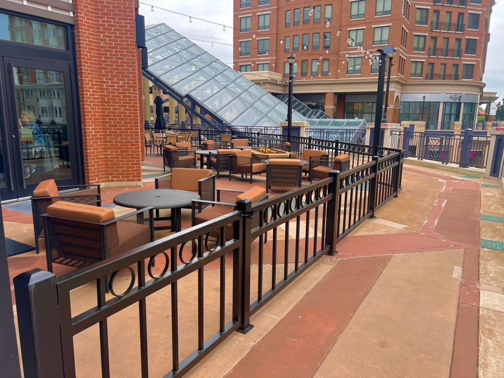 Modern Metal Railings @ Annapolis Restaurant