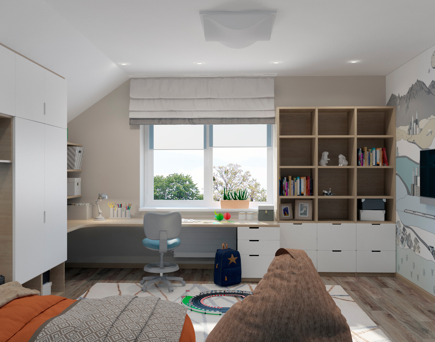 детская в современном стиле