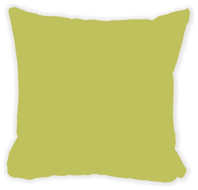 Moss Green Fall Winter Microfiber Throw Pillow - Contemporary - Decorative Pillows - by Rikki ...