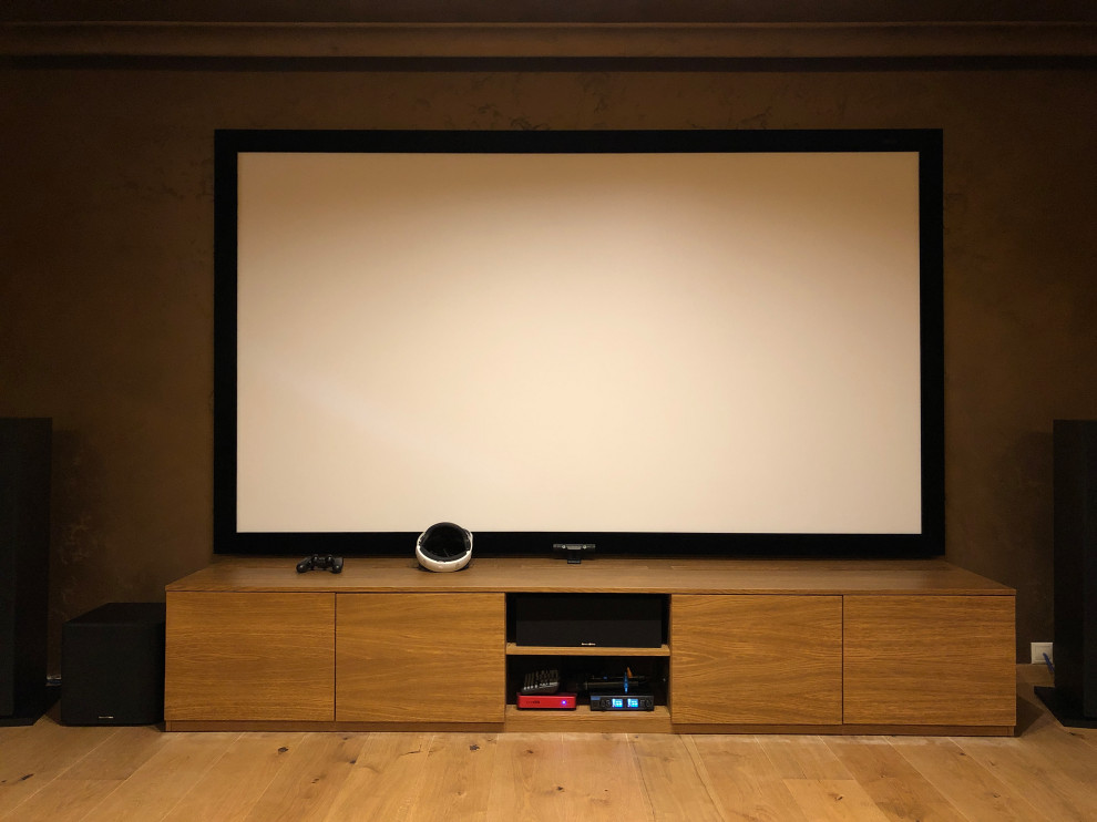 Приватный домашний кинотеатр в восточном стиле