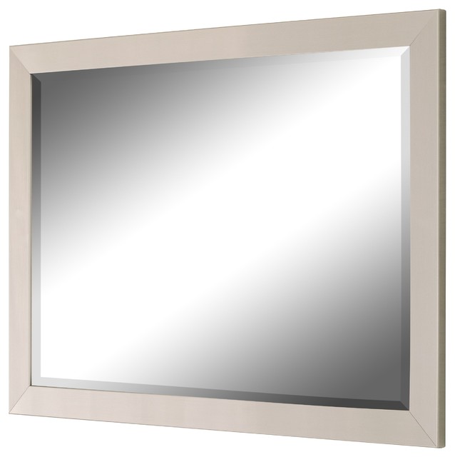 Europa Contempo Nickel Silver Wall Mirror 15 75 X33
