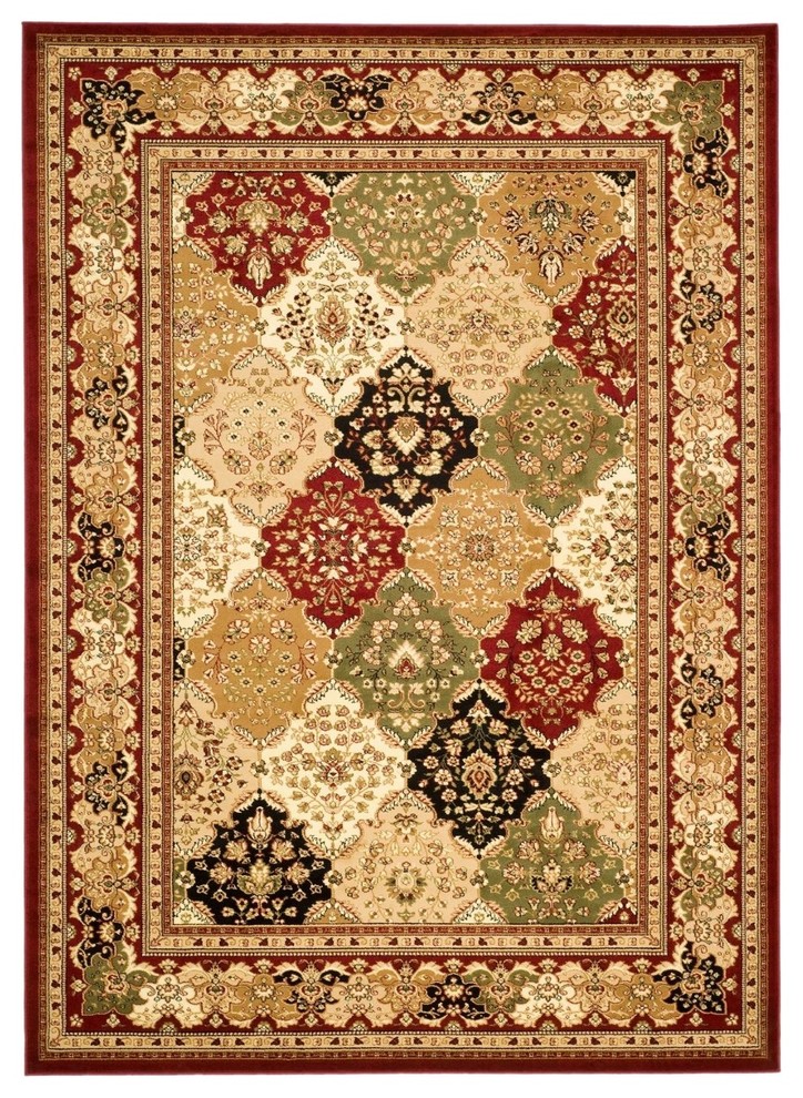 Lyndhurst Area Rug, Rectangle, Multi Color - Red, 6'x9'