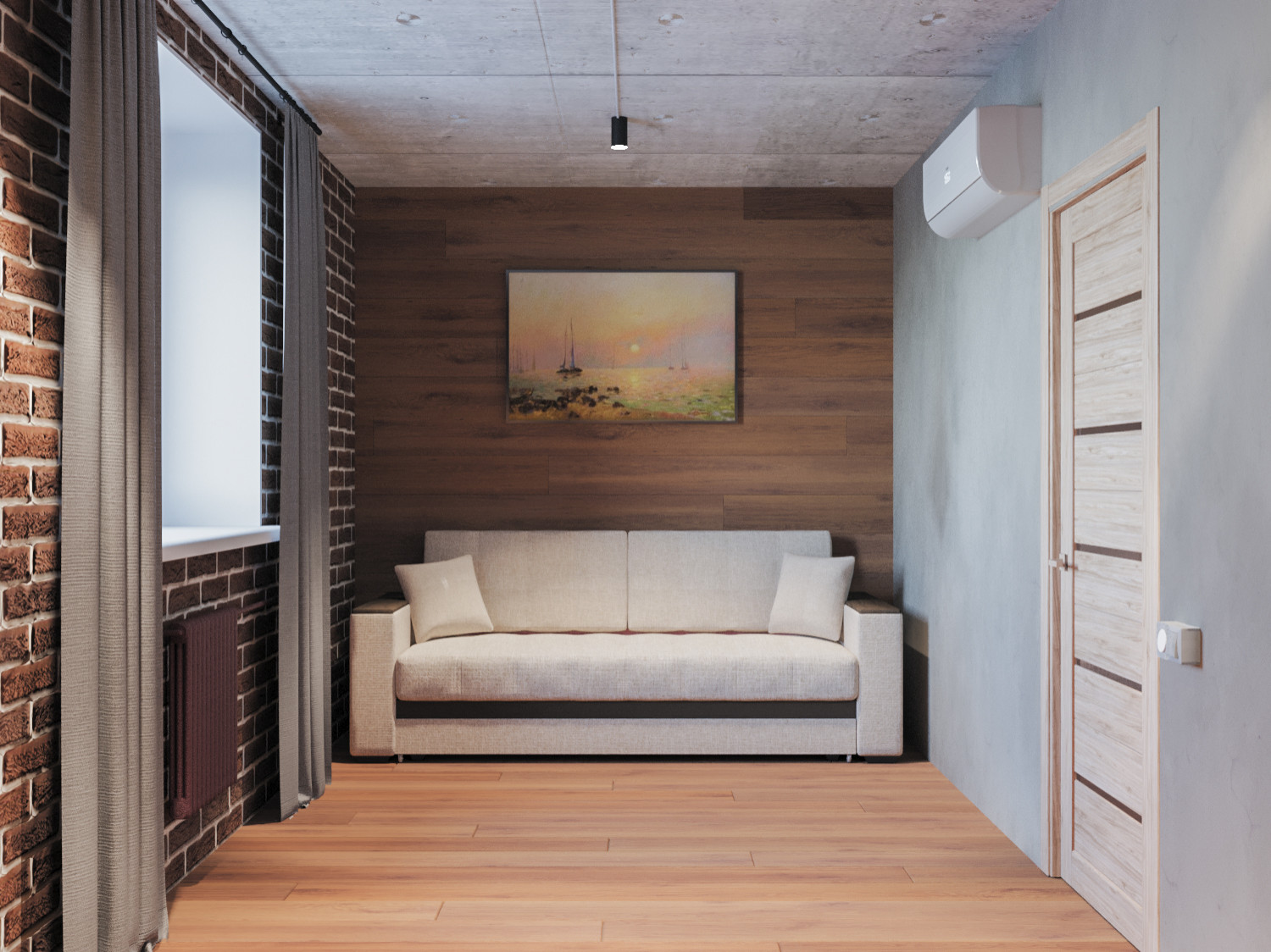 Квартира в стиле лофт