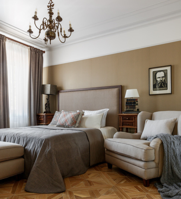 Интерьер дуплекса в поселке Бристоль Московская область часть. Левое крыло