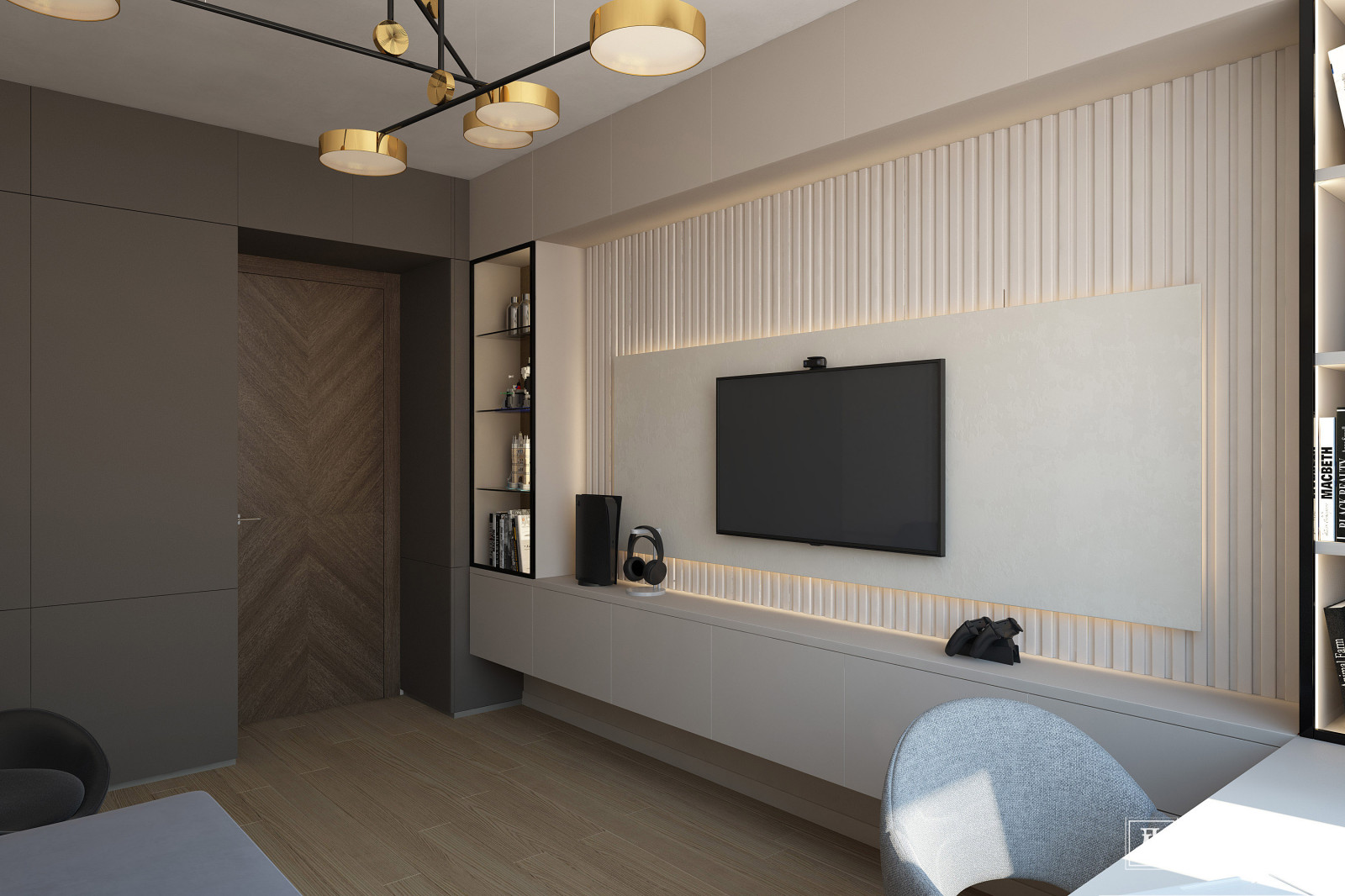 Дизайн интерьера для молодых людей в стиле минимализм