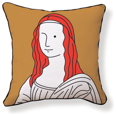 Monalisa Double Sided Cotton Pillow