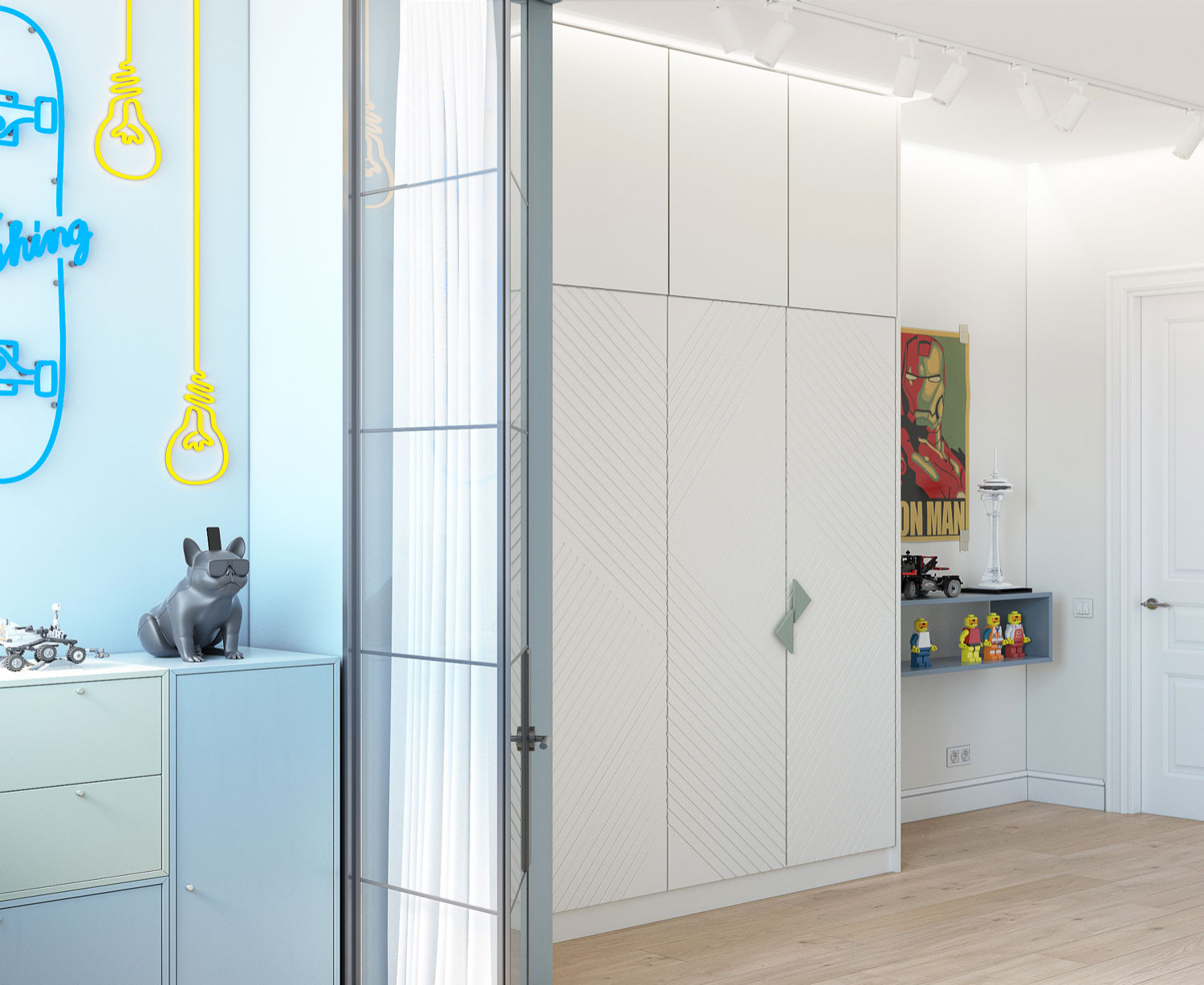 Дизайн интерьера четырехкомнатной квартиры в г. Москва