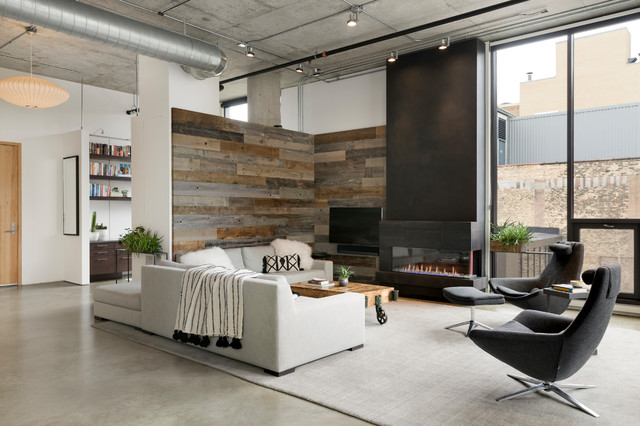 Coming Into View industrial-living-room