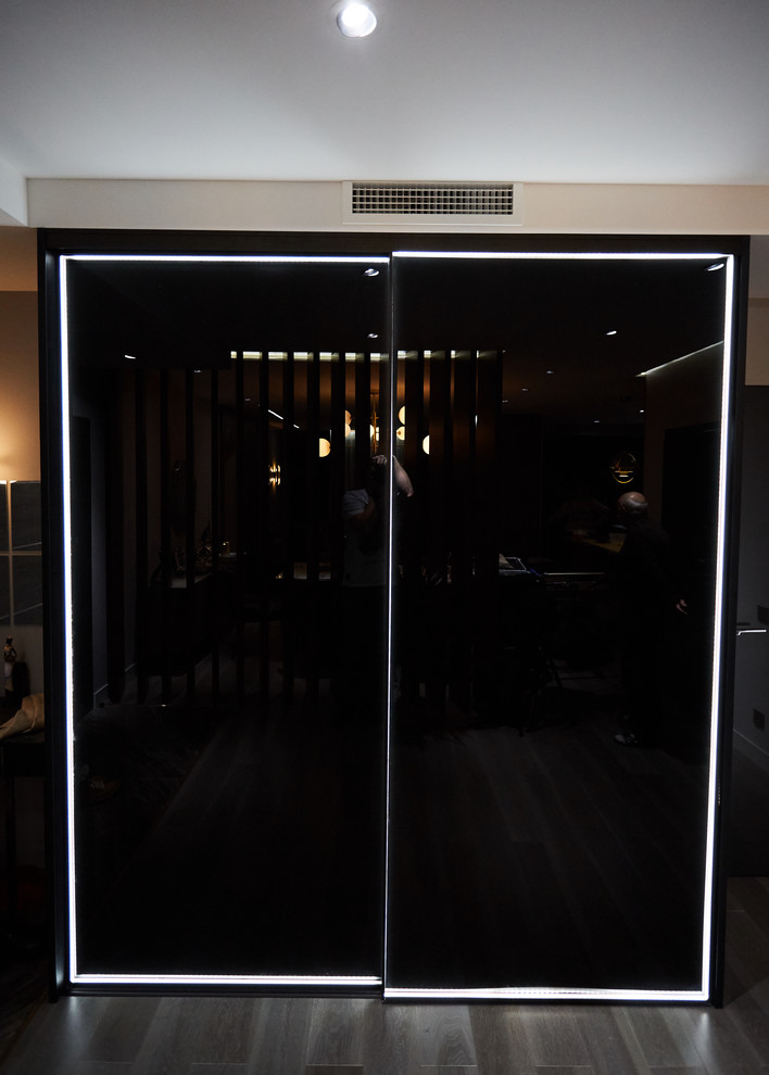 Шкаф-купе raumplus рамка R1200 темная бронза с LED подсветкой