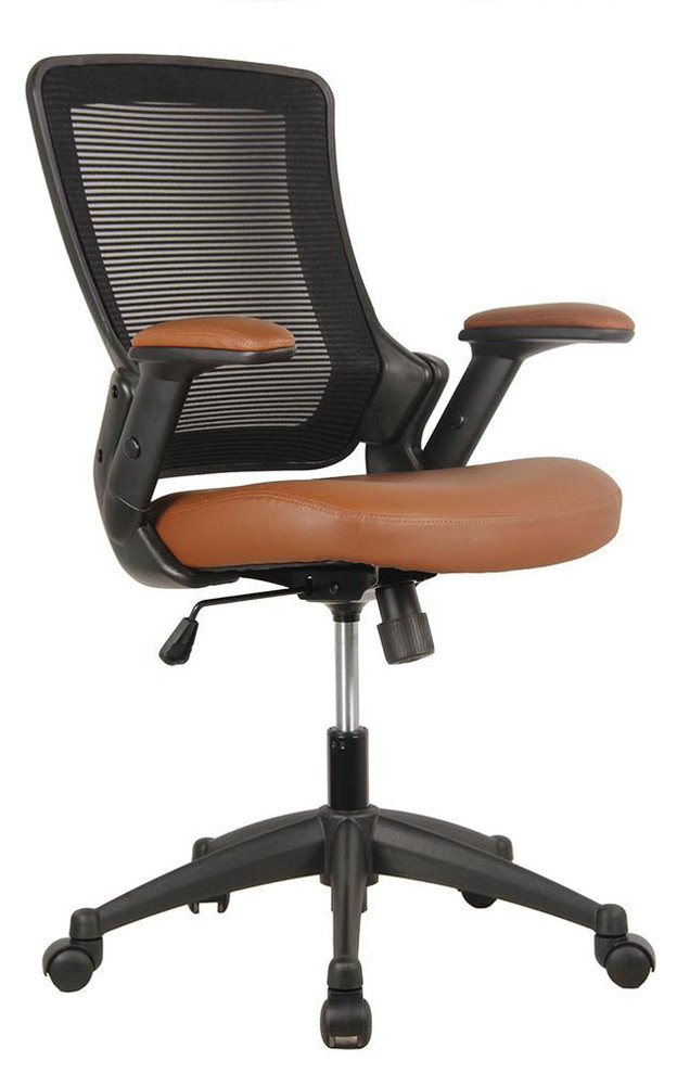 Techni Mobili Mid Back Mesh Task Office Chair With Height Adjustable