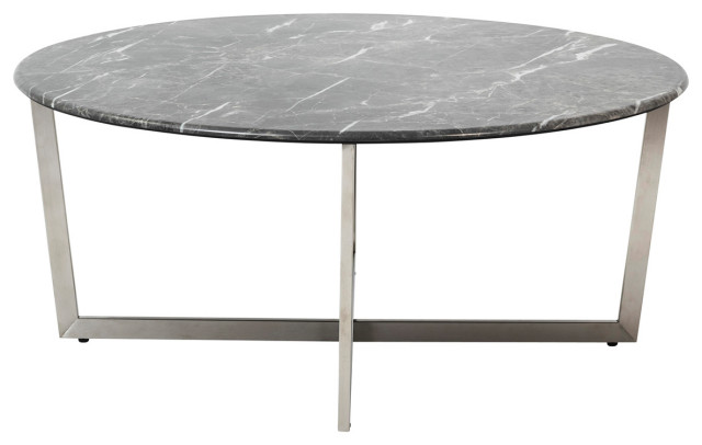 Llona 36 Round Coffee Table In Marble, 36 Round Coffee Table Base