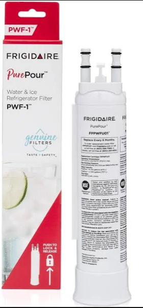 1 Pack Frigidaire PurePour FPPWFU01 Refrigerator Water Filter PWF-1