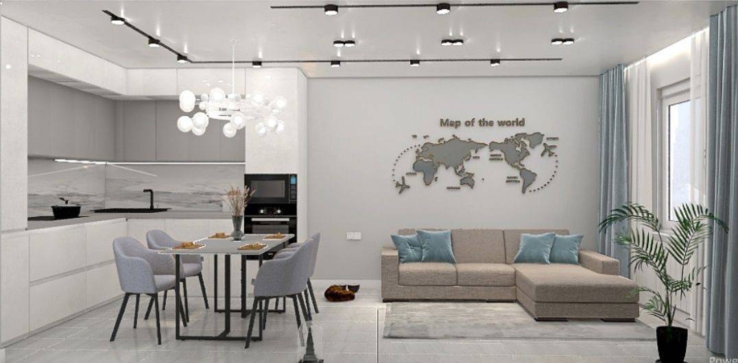 Дизайн-интерьера квартиры 91 кв/м