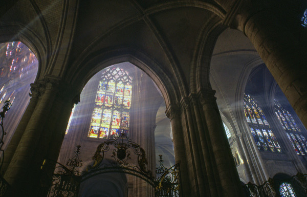 "In Sens Cathedral, France" Art Print, Aluminum Dibond, Small