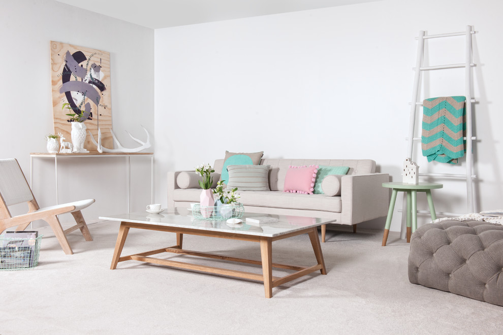 Contemporary living room in Geelong.