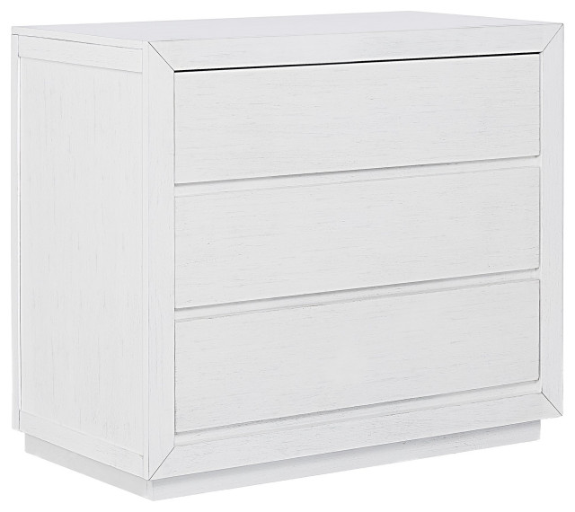 Modern Small Dresser, English Dovetailed Free Handle Drawers, Weathered