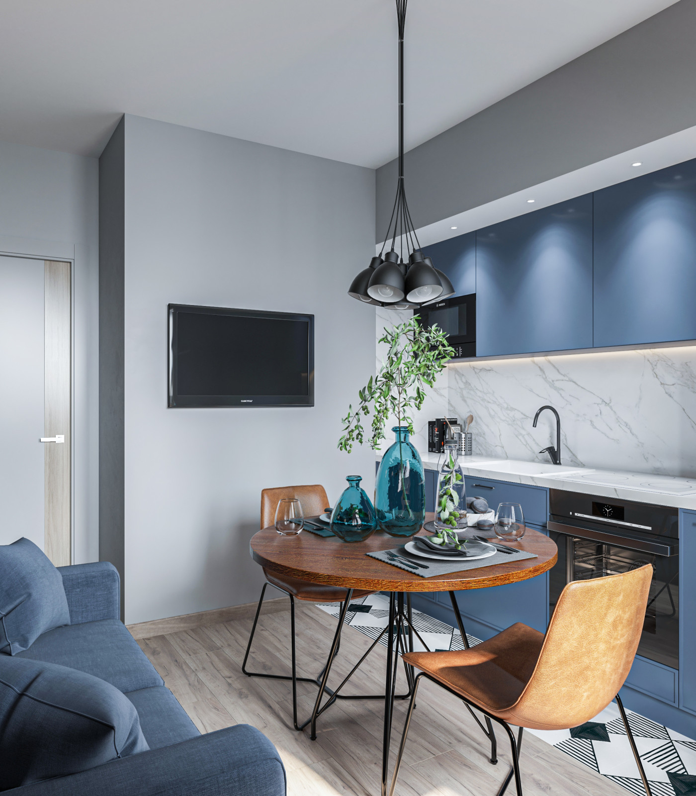 Синий для молодого человека