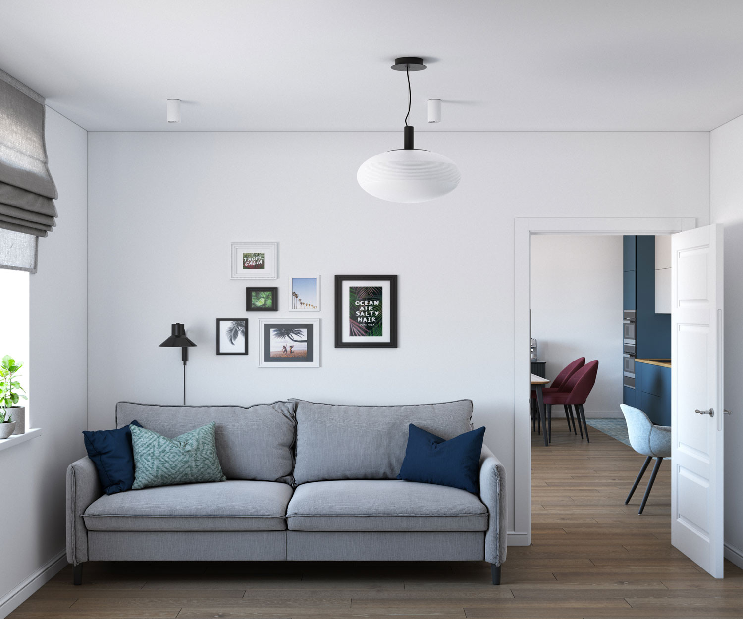 Трехкомнатная квартира для молодой семейной пары