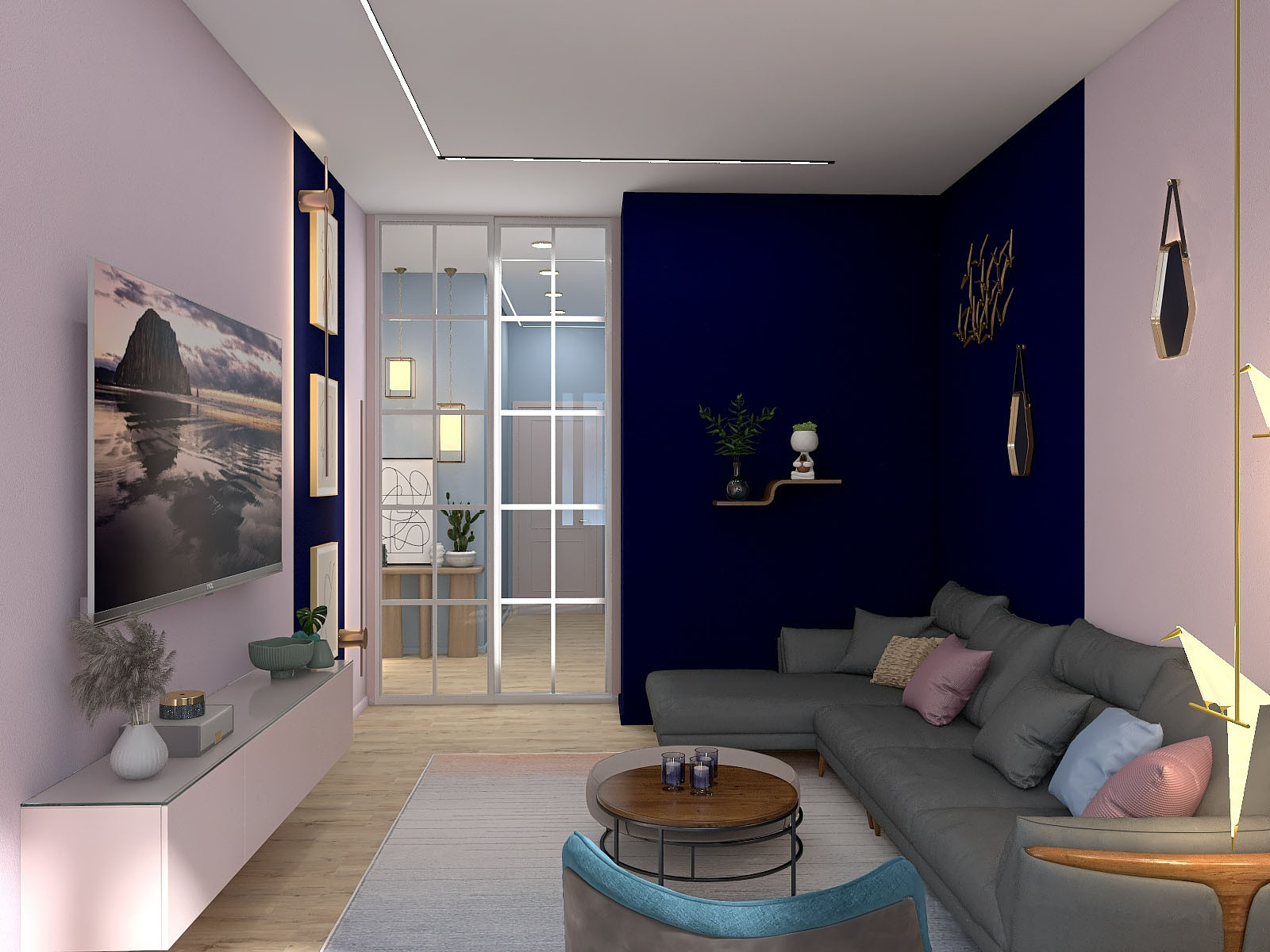 Двухкомнатная квартира с элементами Эко стиля