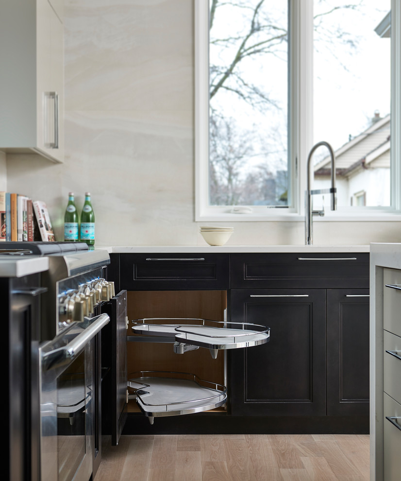 Inspiration for a transitional kitchen remodel in Toronto