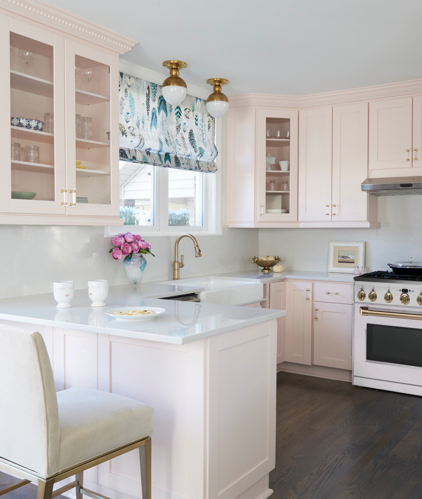 Blush Kitchen Transitional Kitchen Chicago by JASMIN REESE