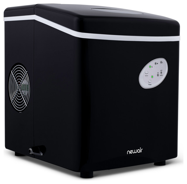 Newair AI100BK 28Pound Portable IceMaker, Black Contemporary Ice