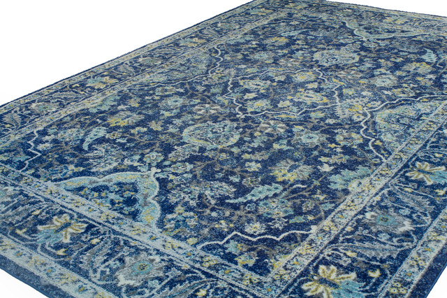 Bashian Everek Amanda Rug 5'x7'6" Dark Blue Rug