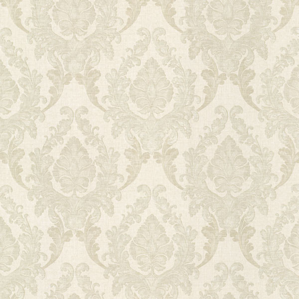 Regal Light Green Damask Wallpaper Traditional Wallpaper by