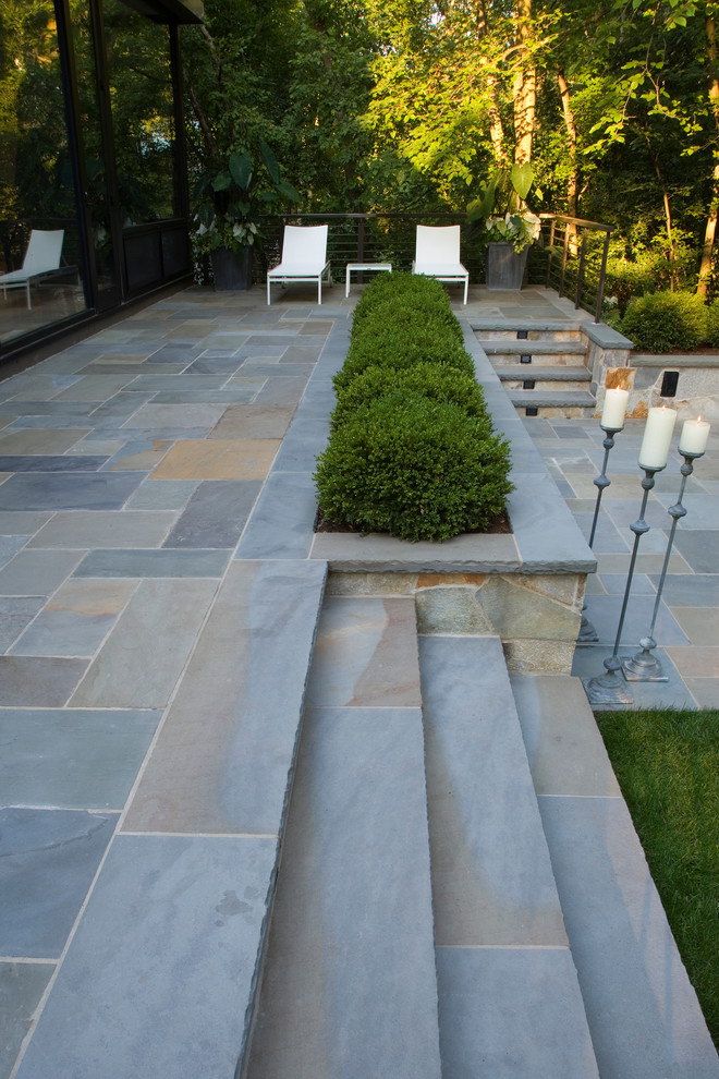 Bluestone Patio Terraces Contemporary Patio Chicago by Krugel