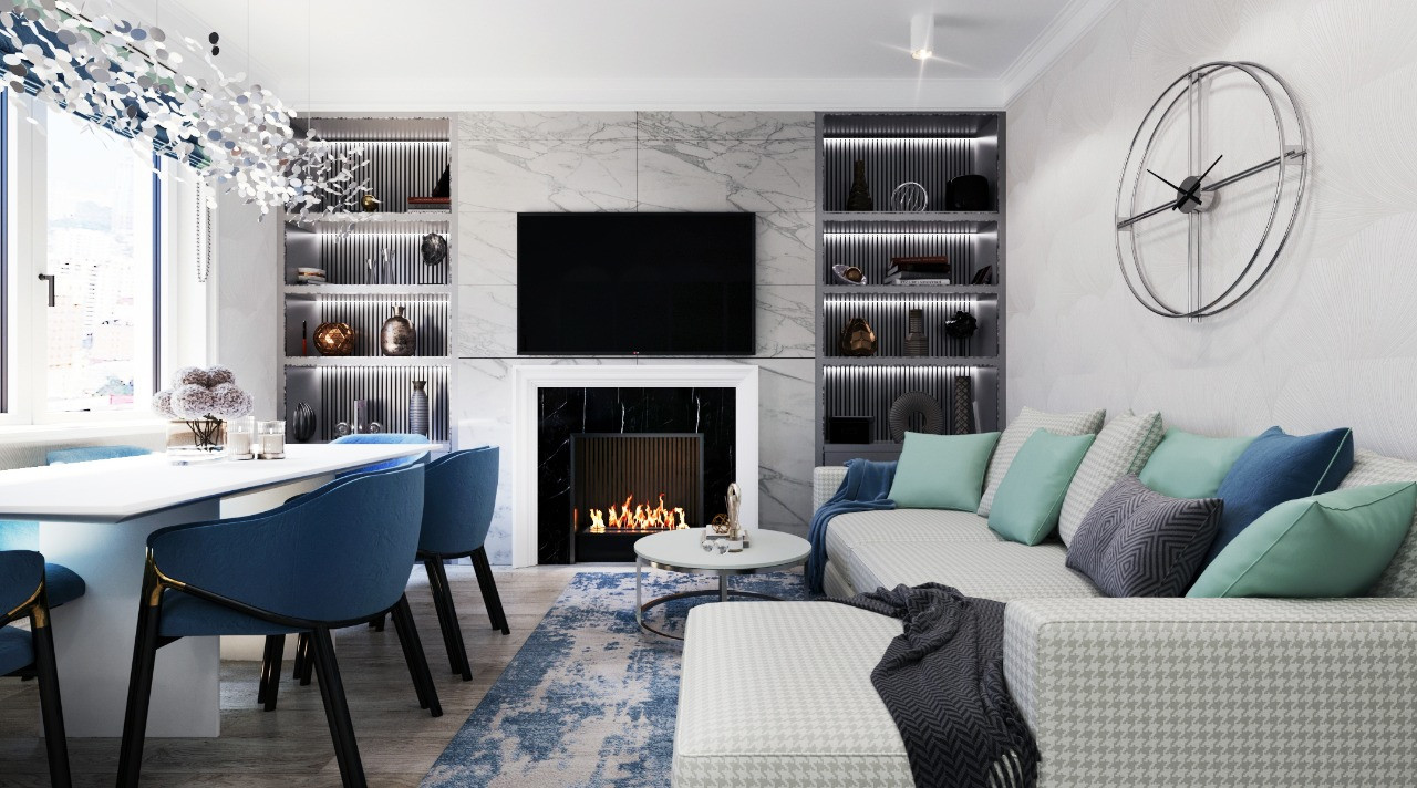 Тепло очага. Гостиная.