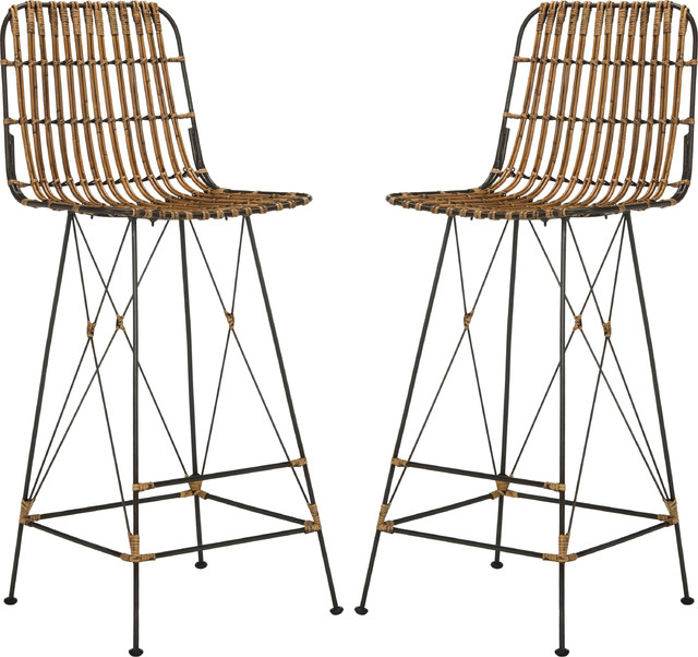 Minerva Wicker Bar Stool Set Of 2 Tropical Stools And Minerva Wicker Bar Stool Set Of 2 Tropical Stools And Counter By Hedgeapple