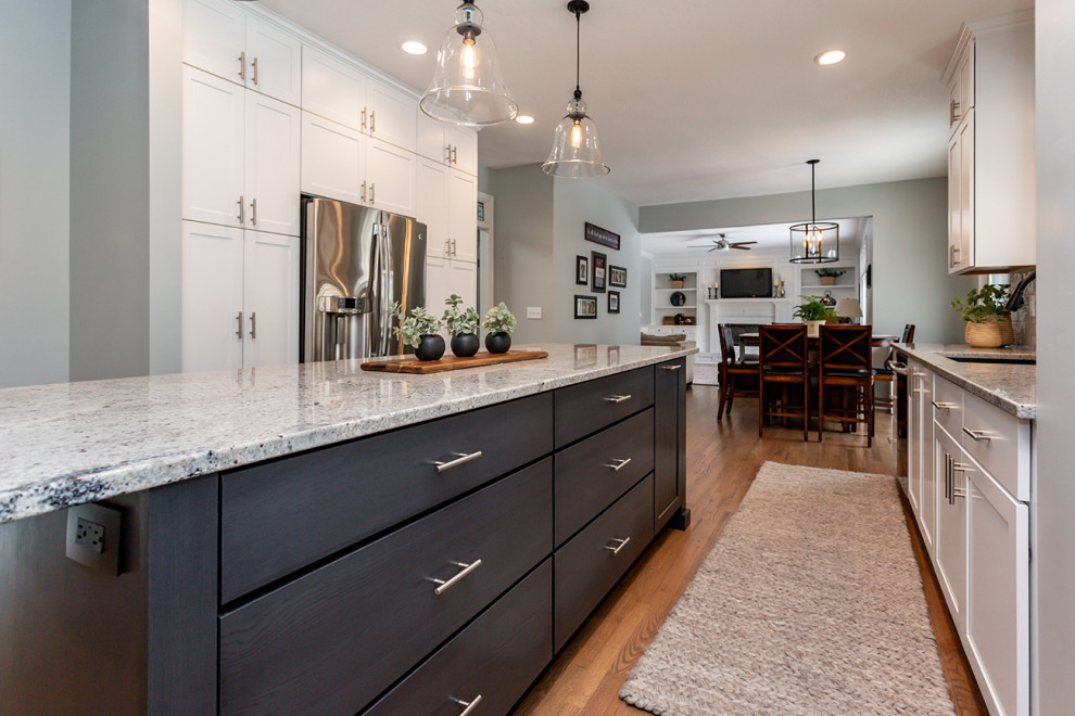 Example of a transitional home design design in Other