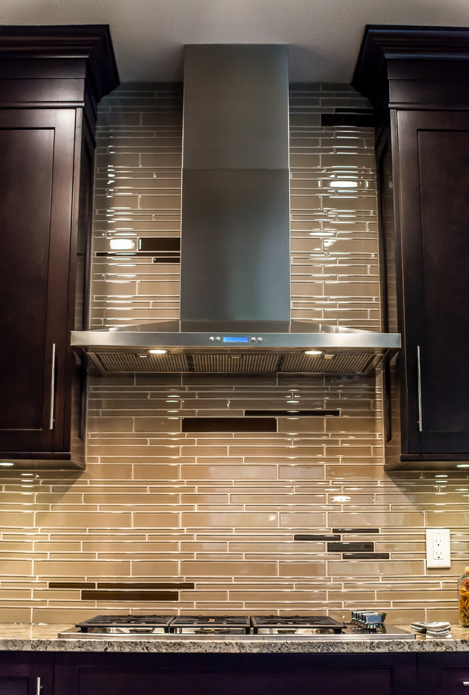 Example of a transitional kitchen design in Vancouver