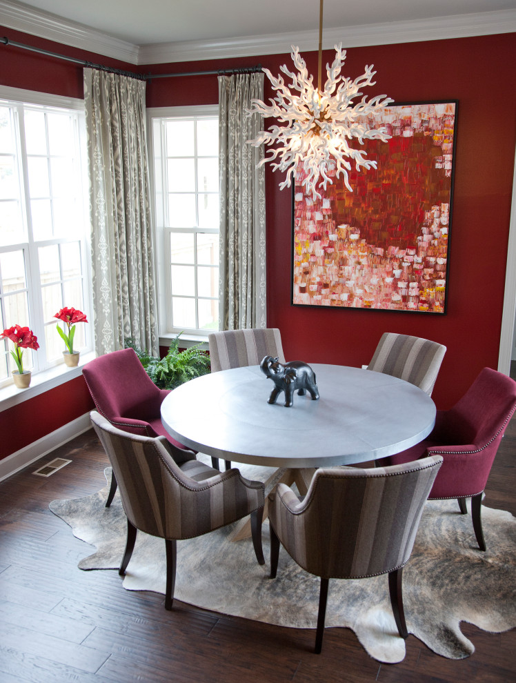 Transitional dining room in DC Metro.