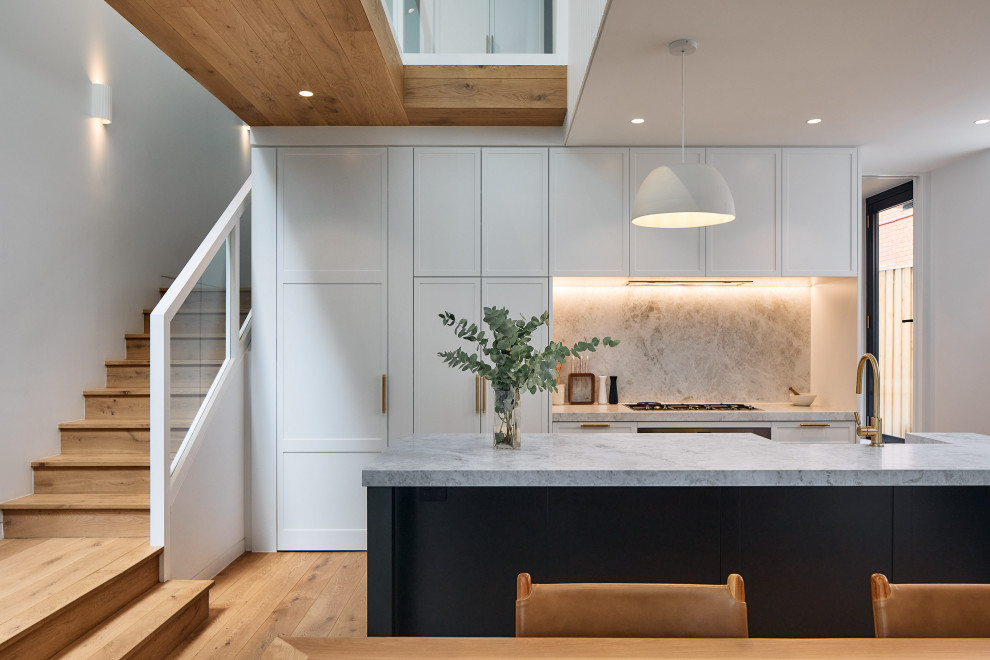 Leichhardt- architectural split level addition - Contemporary - Kitchen ...